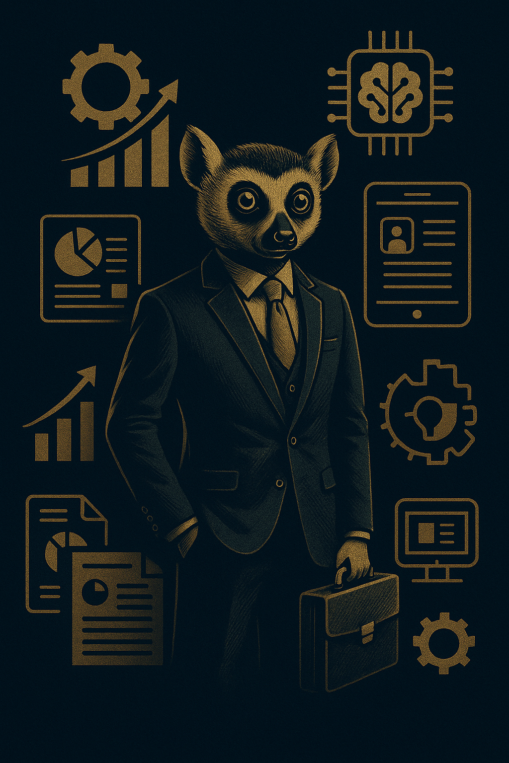Biznesmen Lemur XII wieku